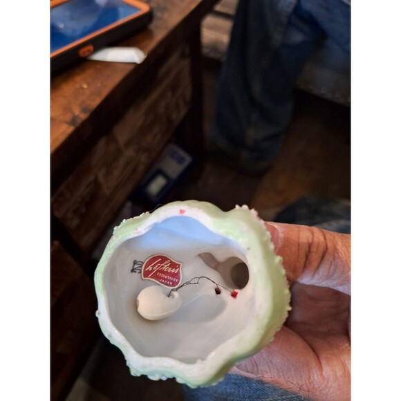 Vintage Christmas Bell Angel Holding Candle Light Lefton Japan ultra Rare HTF - Picture 11 of 12